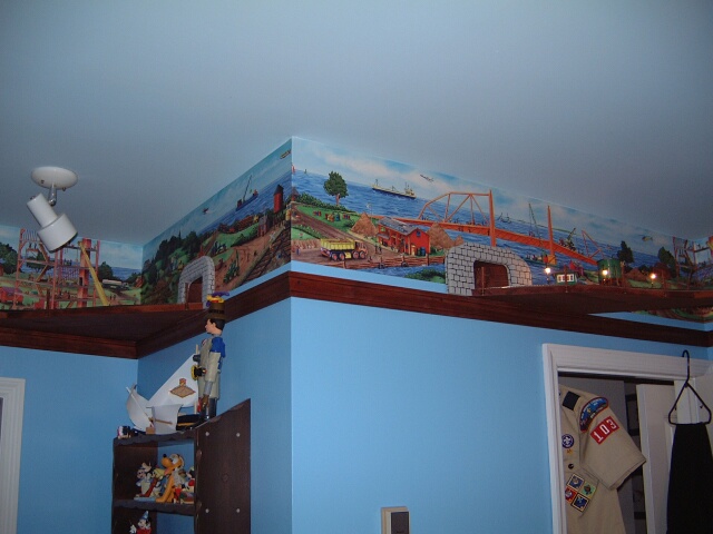 train track around room